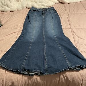 a.n.a Denim Flare Skirt